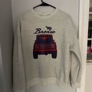 Bronco Graphic Women’s Sweatshirt - Cream